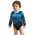 thumbnail image 2 of Xecao Planet Earth Print Baby unisex-baby Cotton Long-sleeve Bodysuits-3 Months, 2 of 6