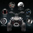 thumbnail image 5 of 24V 2 Seater Kids ATV, 4-Wheeler Electric ATV, Off-Road Dirt Quad Car with Powerful Motors, 14.4" Wheels, High Low Speed, Music, LED Lights, Best Gift for Boys and Girls, 5 of 7