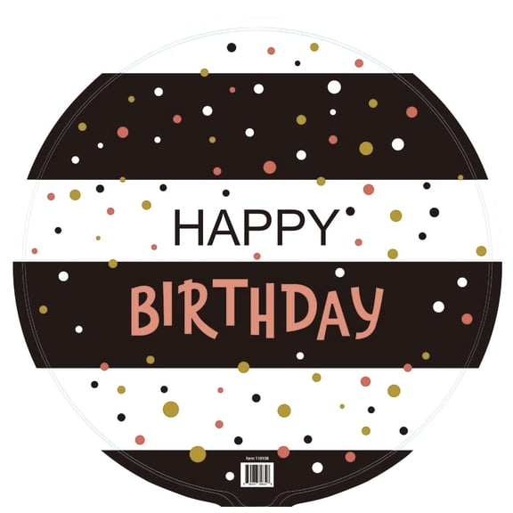 Harnel 18" Birthday Mylar Balloons for all ages - Pack of 10