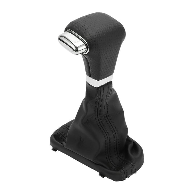 Perilla de cambio de marchas Unique Bargains con cubierta automática? Perilla de cambio de palanca para VW Tiguan 2009-2010 de plástico con cuero sintético