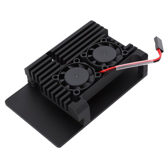 Case Aluminum Alloy Heat Dissipation Shell Case with Dual Fan Fit for 3 Model 2b 3b