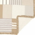 thumbnail image 5 of VHC Brands Grace Farmhouse Quilt Bedspread Oversized King Reversible Cotton Patchwork All-Season White 120Wx105L, 5 of 6