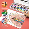 thumbnail image 4 of ASOVNXF Watercolor Paint Set, 50 Vivid Colors,Water Colors Paint Adult Set with Carrying Case, Palette and Accessories, Art Supplies for adults, Artists, Amateur Hobbyists and Painting Lovers, 4 of 8
