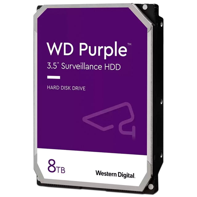 Disco Duro Western Digital Purple Surveillance 8TB, Caché 256MB, 5400 RPM, SATA III