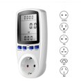 thumbnail image 2 of Jinsinto Digital Energy Meter Socket, Energy Consumption with 7 Modes and LCD Display, Power Consumption Socket Energy Monitoring for Large Electrical Appliances 160X41X72mm, 2 of 5