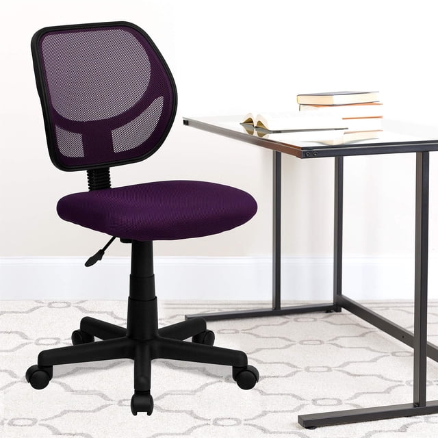 Scranton & Co Chaise de Bureau et de Travail en Maille à Dossier Mi-Haut, Violet