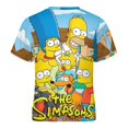 thumbnail image 5 of Simpsons Kid Shirts Unisex Casual Tops 3D Print Graphic Tees Short Sleeve T Shirts for Boys Girls 140CM, 5 of 8