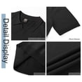 thumbnail image 5 of GENTS BLISS V Neck Men Polo Shirts Short Sleeve Knit T shirts for Men Casual Stretch Men Shirts, 5 of 7