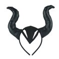 thumbnail image 1 of TheFound Kids Unisex Halloween Costume Prop, Solid Color Wings Devil's Horn Hair Hoop Accessory for Cosplay, 1 of 8