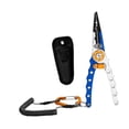 thumbnail image 2 of Colaxi Fishing Split Ring Pliers, Fish Control Pliers, Fishing Tongs, Multifunctional Line Cutter Scissors, PE Wire Fish Shear Silver Blue, 2 of 8