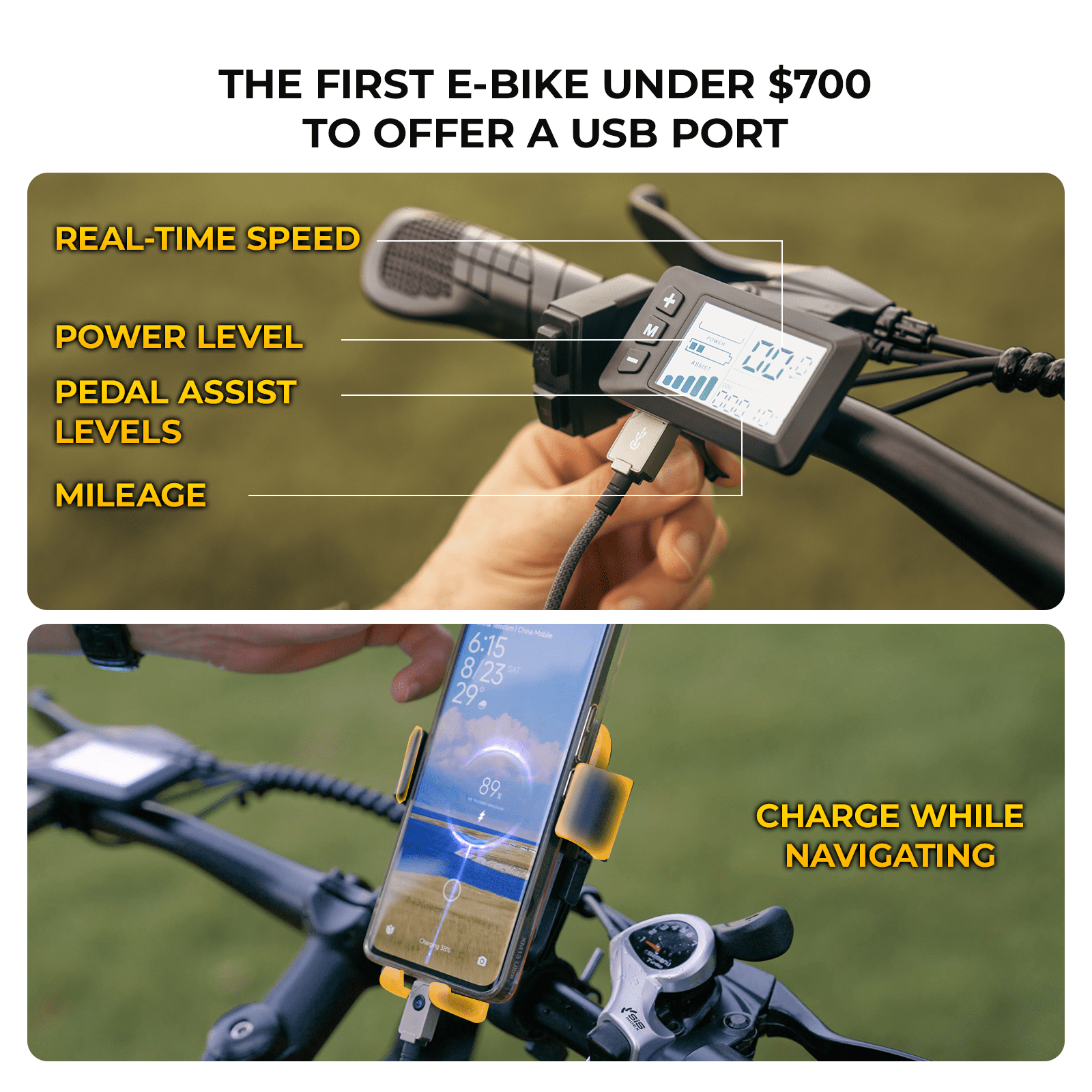 Skeri Electric Bike, 26"x4.0" Fat Tire E Bike, 500W (Peak 1000) Motor, 48V 15.6Ah Removable Electric Bike for Adults, 60 Miles & 25 mph, Electric Bicycle with 7 Speed and Front Suspension