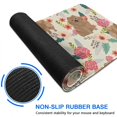 thumbnail image 6 of Long Mouse Pads for Desk,Pomeranian Dogs and Pioneer Flower Desk Mats on Top Of Desks, Desk Mouse Pad Extra Large with 3mm Non-Slip Base and Stitched Edge for Gaming,Office,Work,Home 47.3"x23.6", 6 of 6
