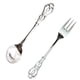 thumbnail image 4 of EeaseMX 1 juego de vajilla de cocina con tenedor y cuchara ingleses, utensilios para comer, vajilla retro, 4 of 7