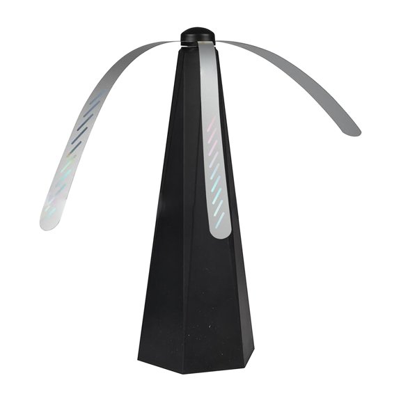 NSESSHome 3Pcs Fly Fans for Tables, Fly Fan Outdoor Indoor Keep Flies Away, Table Top Fly Fan Fly Spinner with Holographic Blades, Fly Deterrent for Picnic, Restaurant, Party, Home, BBQ