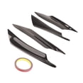 thumbnail image 3 of Divisor de labios de parachoques delantero, 4 piezas, divisores de labios de parachoques delantero de coche negros universales, alerón de parachoques delantero de primera línea, 3 of 9