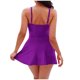 thumbnail image 4 of Trajes de Baño de Corte Alto para las Mujeres Color Sólido Correa sin Espalda Sexy Traje de Baño Conjunto, con Cojín de Pecho sin Soporte de Acero, Nylon Spandex Verano, 4 of 4