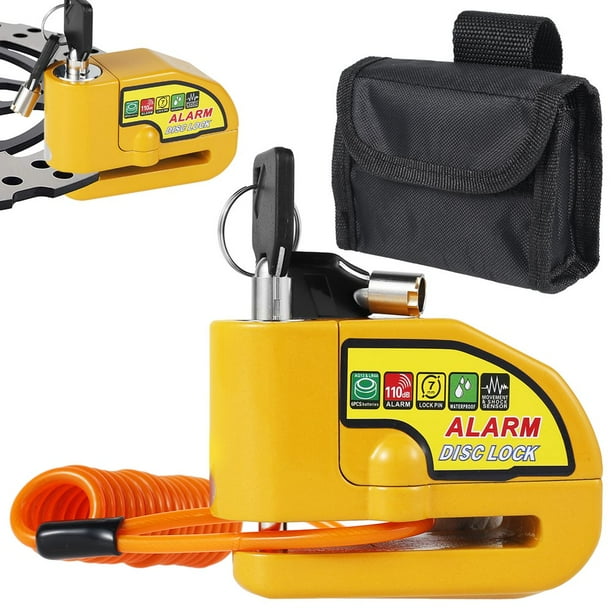 Motorcycle Alarm Disc Brake Lock Antitheft Motorbike Alarm Padlock
