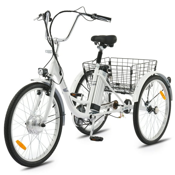 Viribus 24" Electric Tricycle for Adults with 250W Motor 36V 10Ah Battery