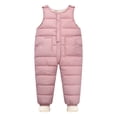 thumbnail image 2 of Coerni Toddler Boys Girls Snow Pant Jumpsuit Kids Snow Suit Puffer Warm Zip Up Baby Snowsuit Waterproof One Piece Bib Overalls, 2 of 7