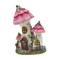 thumbnail image 6 of koolsoo Mushroom House Garden Figurine Decoration Craft Miniature Fairy Garden Accessories for Courtyard Terrace Lawn Patio Flowerpot Pink, 6 of 8