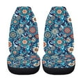 thumbnail image 4 of Binienty Blue Boho Car Seat Covers Front Seats Only Mandala Auto Front Seat Covers Stretchy Fabric Automobile Seats Protector Removable Auto Interior Set for SUV Truck Sedan, 4 of 8