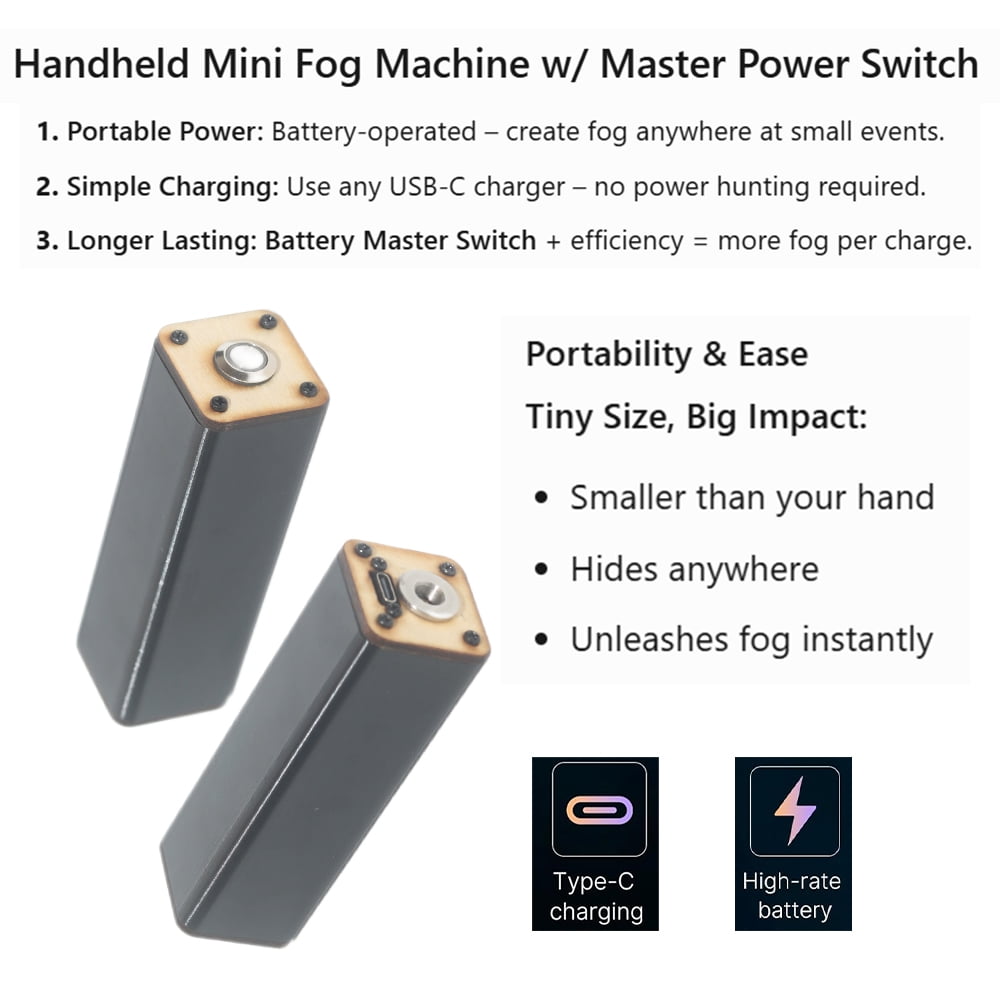 Stagesfogger Mini Smoke Fog Machine Remote Control