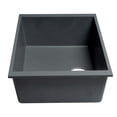 thumbnail image 4 of Pemberly Row Titanium 24" Undermount Single Bowl Granite Composite Kitchen Sink, 4 of 9