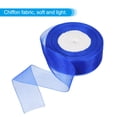 thumbnail image 3 of Uxcell 1.6 Inch Organza Ribbon 100 Yard Gift Wrapping Ribbon Dark Blue, 2 Roll (50Yard/Roll), 3 of 6