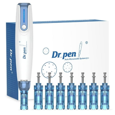 image Fsxuolipi Dr Pen A9 Microneedling Pen  Dermapen Microneedle Pen With 8pcs Replacement Cartridge  Der