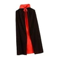 thumbnail image 2 of BELOVING Cape d'Halloween pour Enfants Cape Réversible Noire et Rouge pour Déguisement en Club 90 cm, 2 of 10