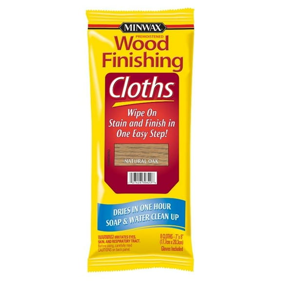 Minwax 30820 Natural Oak Wood Finishing Cloths