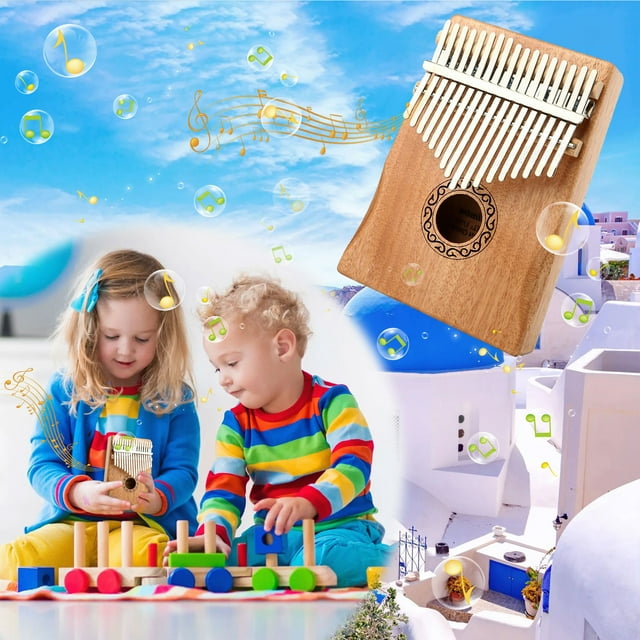 RXIRUCGD Toys 17 Key Mini Kalimba Exquisite Finger Thumb Piano Marimba Musical Good Accessory