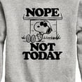 thumbnail image 3 of Peanuts - Joe Cool Nope Not Today - Toddler & Youth Crewneck Fleece Sweatshirt, 3 of 6
