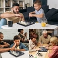 thumbnail image 5 of Juego de tablero de ajedrez 3 en 1 de 31 x 31 cm, tablero de ajedrez magnético con ajedrez, damas, backgammon para niños y adultos, juego de tablero de ajedrez plegable y portátil, 5 of 5