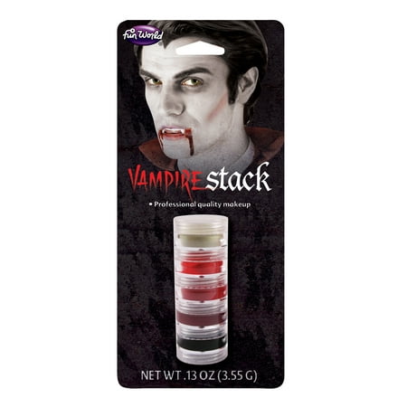 Halloween Vampire Character Stack Makeup with Reclosable Container by Fun World