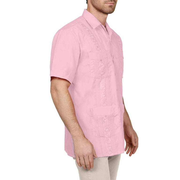 Pink Thomas Pink Slim Casual Light Pink L/S Button Up Dress Shirt - Men's  3XL