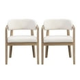 thumbnail image 2 of Christopher Knight Home Modern Dining Chairs, Open-Back, Solid Wood Frame, Light Ash, Set of 2, 2 of 9