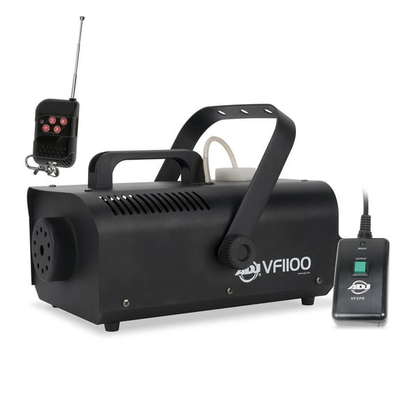 ADJ VF1100 850W 1L Medium Size Mobile Smoke Fog Machine w/ Remote & 1L Fog Fluid