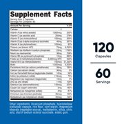 Nutricost Methylated Multivitamin 120 capsules, 60 servings - 23 Vitamin & Minerals Per Serving