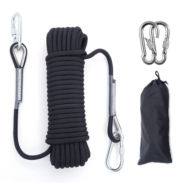 Cuerda para escalar al aire libre 10 mm de diámetro 10 m (32 pies) 20 m (64 pies) Cuerda estática para escalar en roca Cuerda para escalar árboles Cuerda para rappel Escape Cuerda de nailon Equipo de