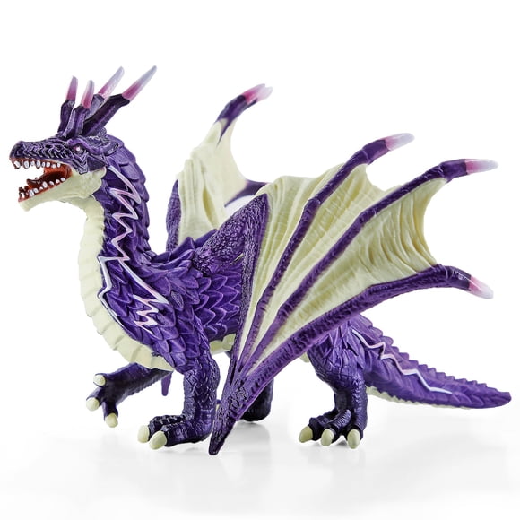 Figura de juguete RECUR Thunder Dragon, 19 cm, color morado, coleccionable