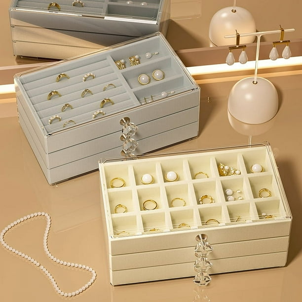 Cajas Para Guardar Bijouterie Caja De Almacenamiento De Anillos Y