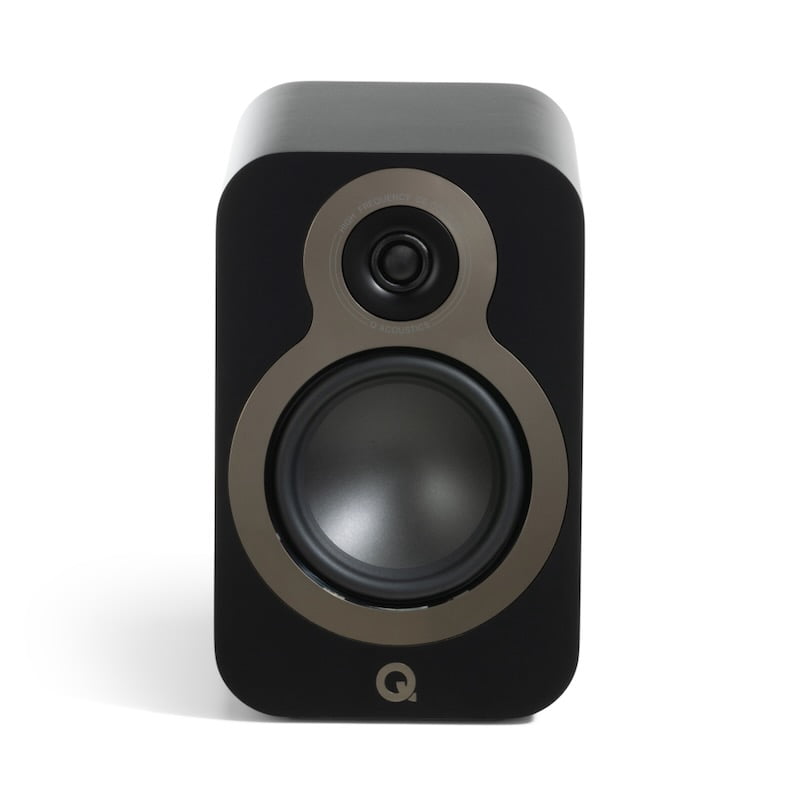 Q Acoustics 3010c Bookshelf Speakers – Satin Black (Pair)