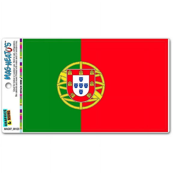 Portugal Flag Automotive Car Refrigerator Locker Vinyl Magnet