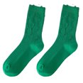 thumbnail image 2 of Dengjunhu 1 Pair Sports Socks Cozy Bouncy Breathable Solid-colored Durable Everyday Wear Cotton Flexible Comfortable Socks for Home, 2 of 7