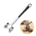 thumbnail image 3 of KONTONTY Household Double-Sided Zinc Alloy Steak Meat Hammer Mallet Meat Tenderizer, 3 of 8