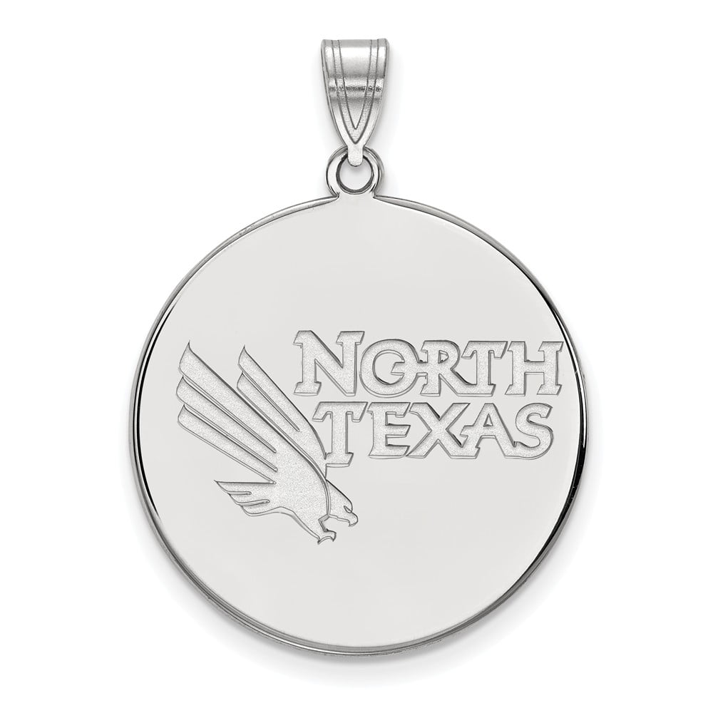White Sterling Silver Charm Pendant Texas NCAA State University