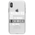 thumbnail image 1 of DistinctInk Clear Shockproof Hybrid Case for iPhone XR (6.1" Screen) - TPU Bumper Acrylic Back Tempered Glass Screen Protector - Chemical Engineers are the Best, 1 of 5