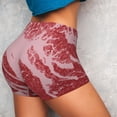 thumbnail image 4 of Lsque Striped Meat Pattern High Waisted Biker Shorts for Women-Tummy Control Fitness Athletic Workout Running Yoga Gym Shorts,Moisture-Wicking-X-Large, 4 of 9