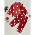 Toddler Girl Christmas Satin Silk Pajamas Button Down 2 Piece Pajama